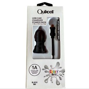 USB Car Charger Power Pack Black Nwt